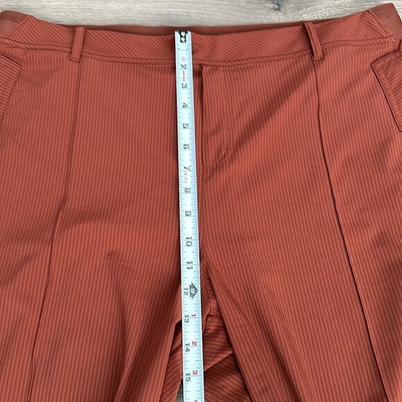 Athleta Vienna Cargo Straight Leg High‎ Rise  City Stripe Brown Active Pants 18 - Picture 10 of 14